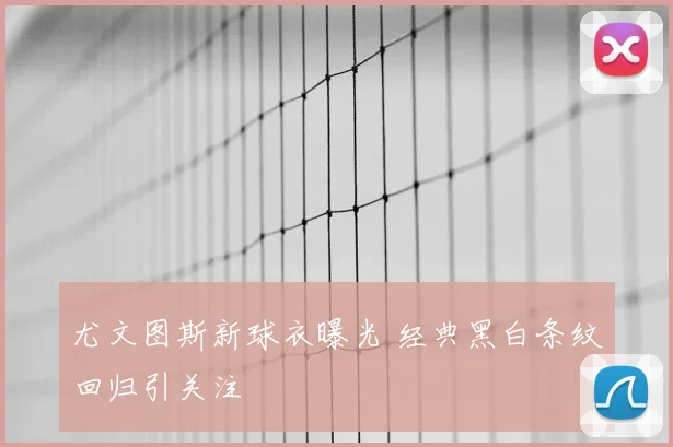 尤文图斯新球衣曝光 经典黑白条纹回归引关注